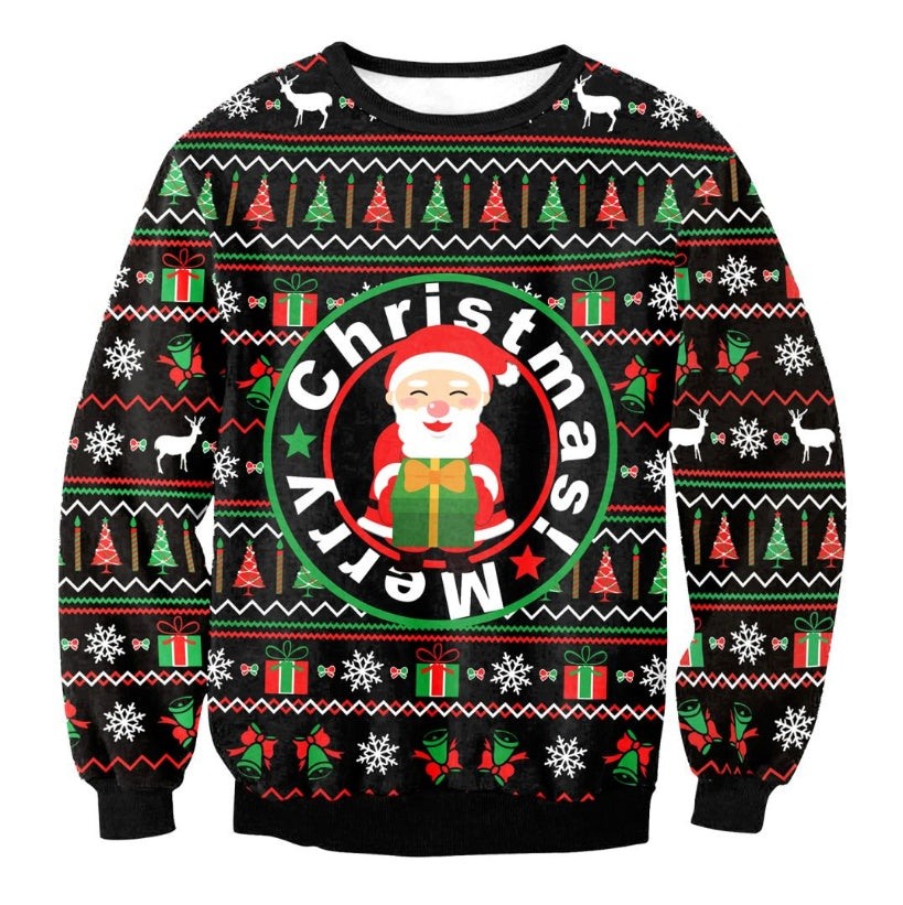 UGLY CHRISTMAS SWEATER Vacation Santa Elf Funny Womens Men Sweaters Tops Autumn Winter Clothing